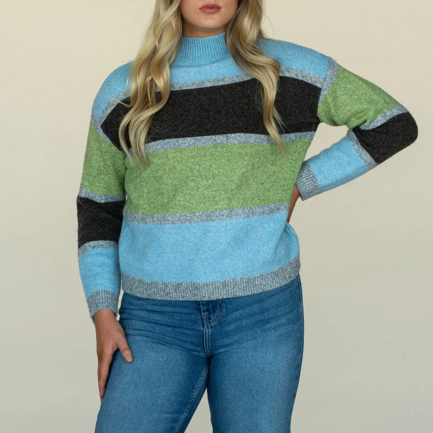 Stripe Turtle Sweater