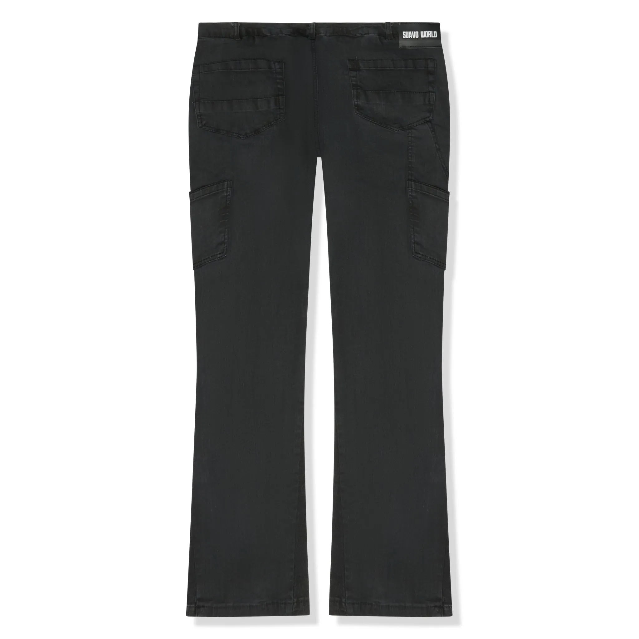 Suavo World Flare Denim Washed Black