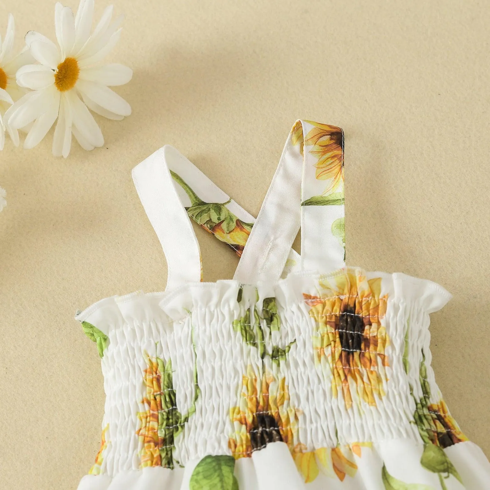 Summer Baby Romper Flower Print Girl Bodysuit