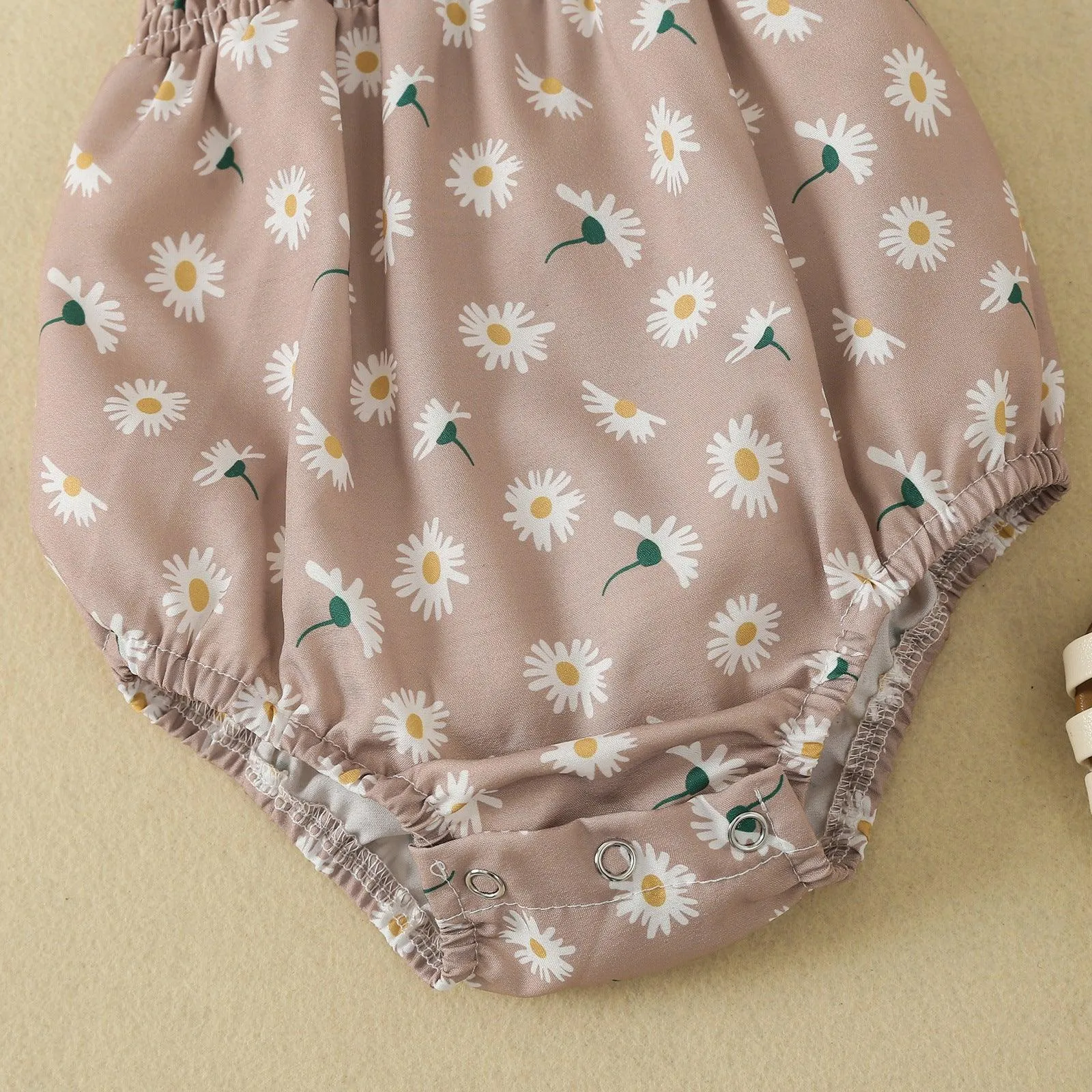 Summer Baby Romper Flower Print Girl Bodysuit