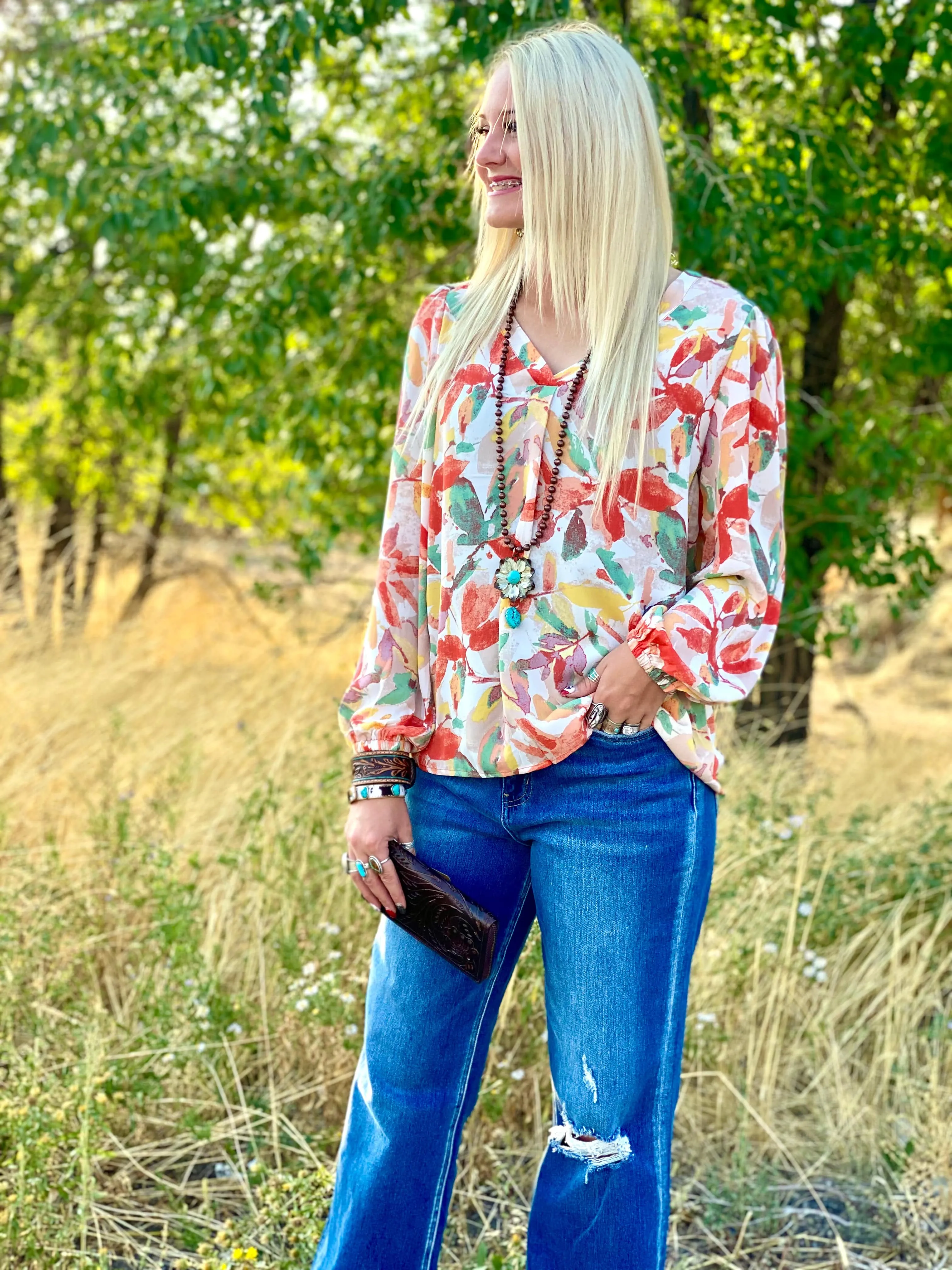 The La Mesa Spring Floral Top