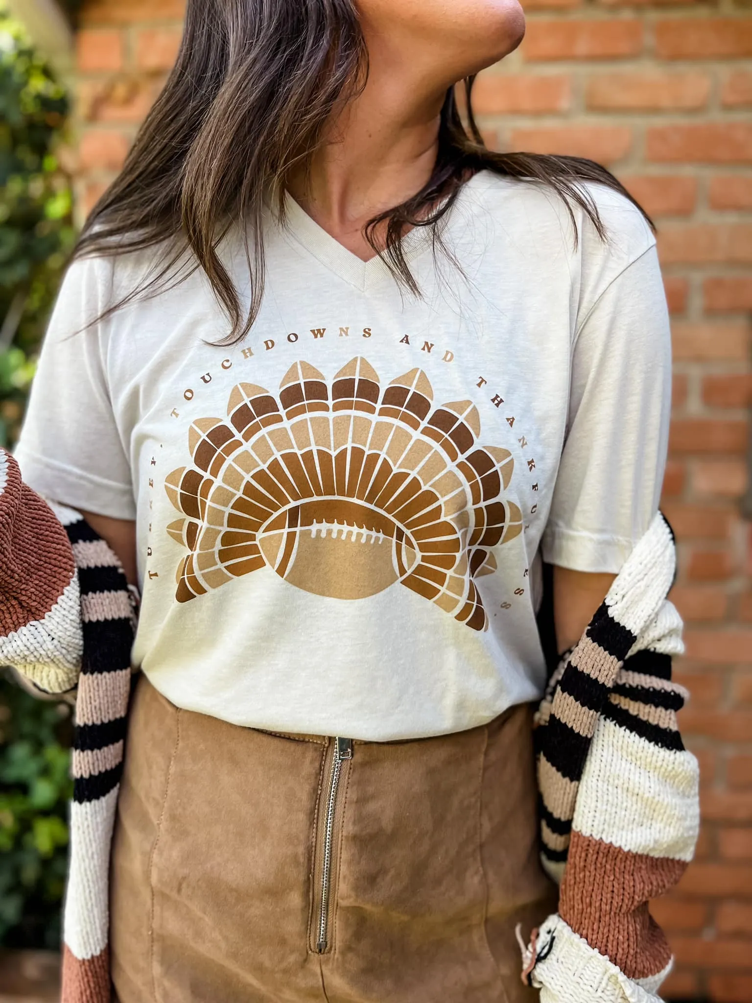 Turkey Touchdowns tee