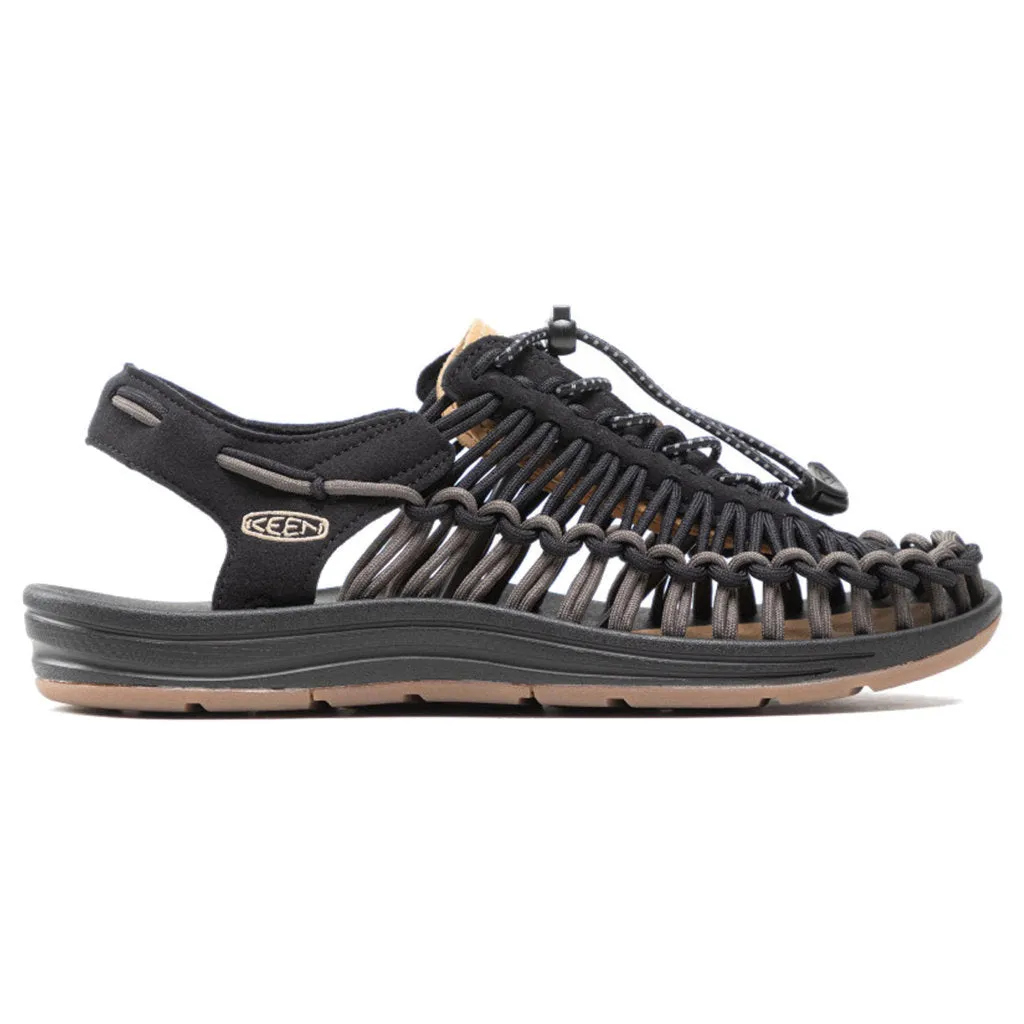 UNEEK Synthetic Textile 2-Cord Monochrome Men's Sandals