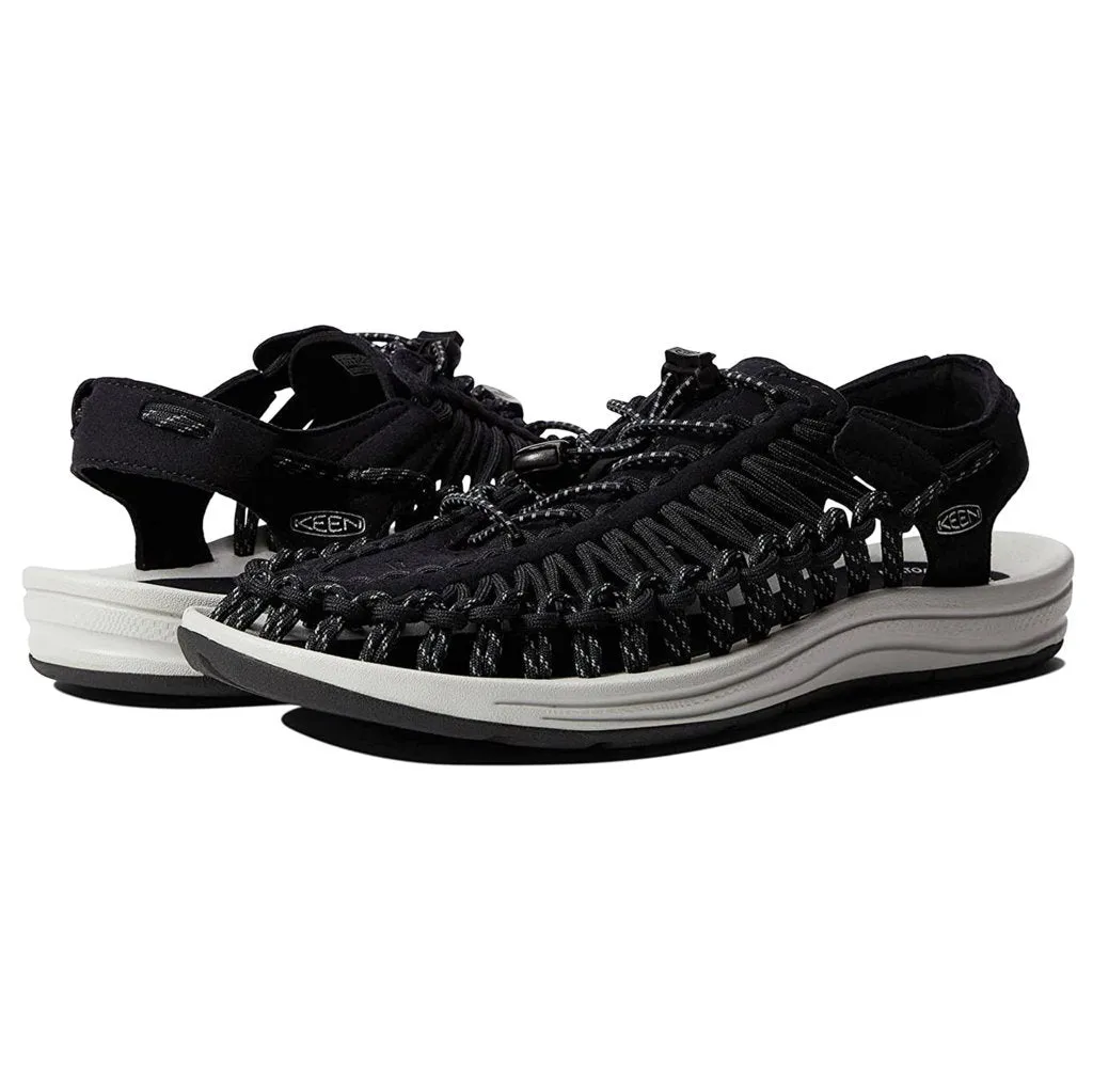 UNEEK Synthetic Textile 2-Cord Monochrome Men's Sandals