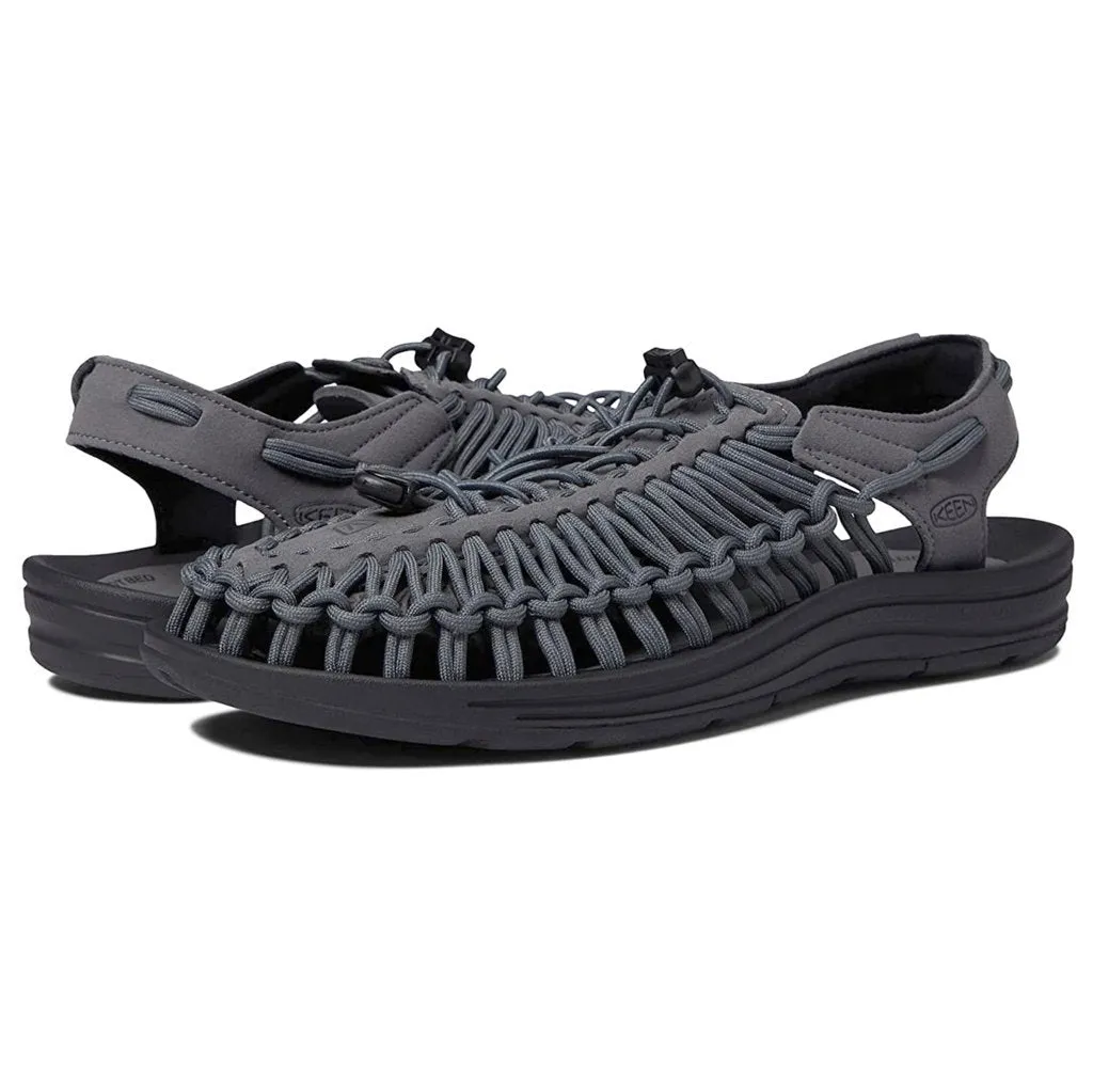 UNEEK Synthetic Textile 2-Cord Monochrome Men's Sandals