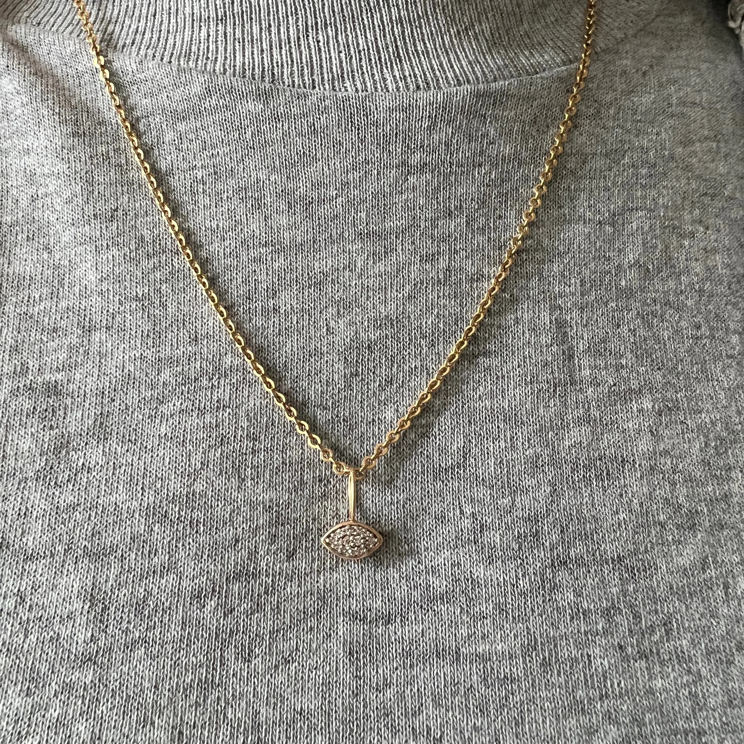 V I N T A G E // classic cable / 10k yellow gold 1.5mm sturdy cable link chain / 18.25