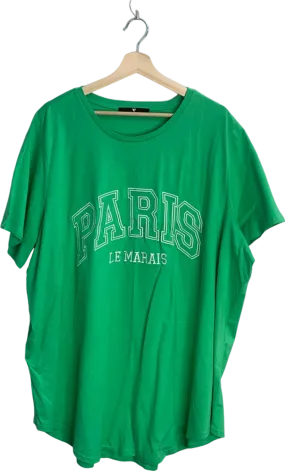 Vero Moda Green Paris Le Marais T-Shirt UK 16