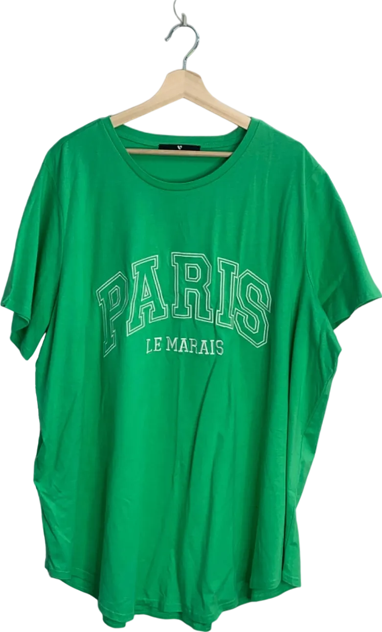 Vero Moda Green Paris Le Marais T-Shirt UK 16