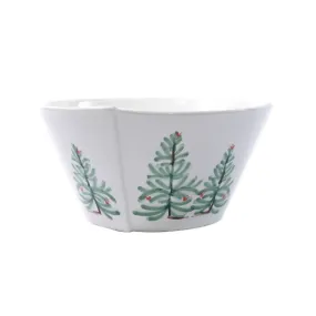 VIETRI Lastra Holiday Medium Stacking Serving Bowl