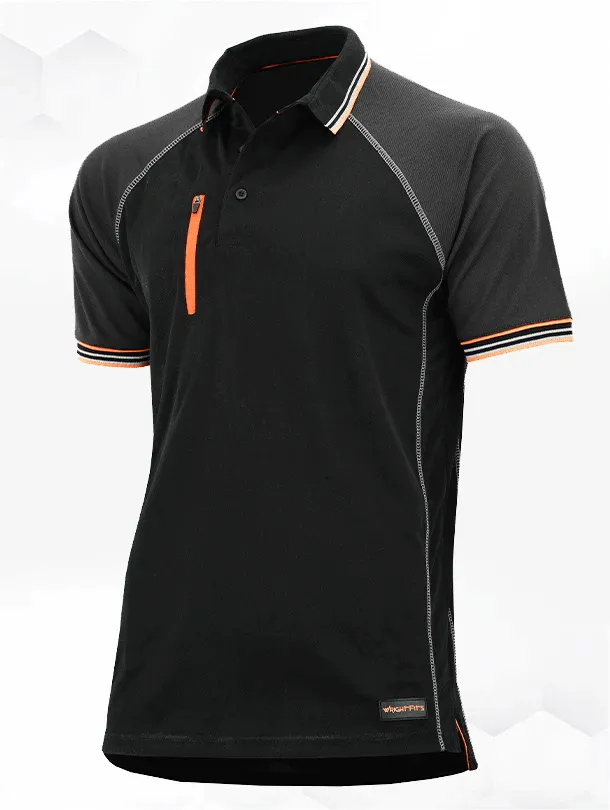 WrightFits Core-Active 2-Tone Men Work Polo T Shirt